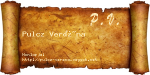 Pulcz Veréna névjegykártya